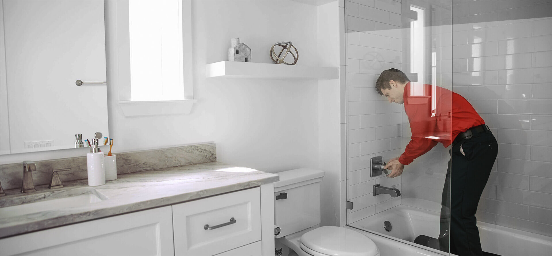 Banyo gideri açma uygulaması